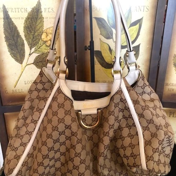 Gucci Hobo Bag GG Monogram Medium D Ring - Gucci Bags